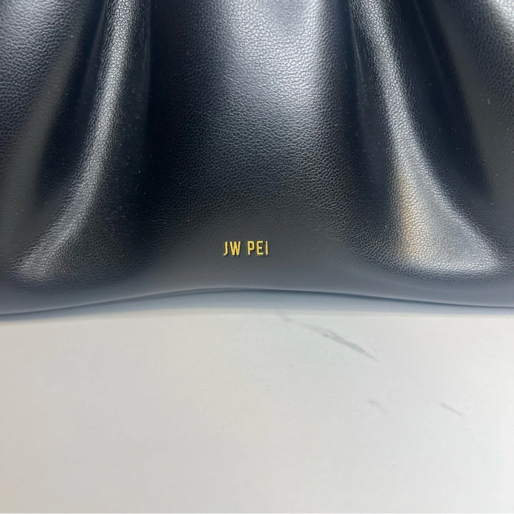JW PEI Gabbi Ruched Hobo Handbag in Black